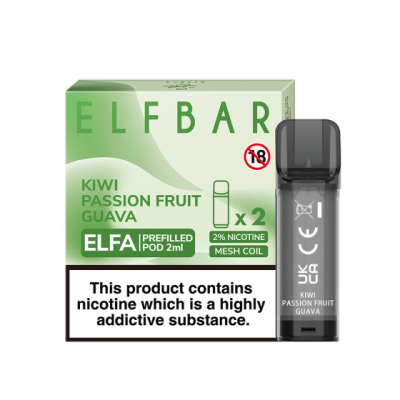 Elf Bar ELFA Prefilled Pod Kiwi Passionsfrucht Guava 2 x 2ml