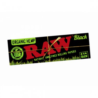 RAW Black Organic Hemp 1 1/4 